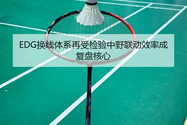 EDG换线体系再受检验中野联动效率成复盘核心