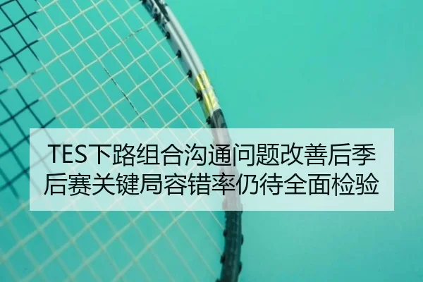 TES下路组合沟通问题改善后季后赛关键局容错率仍待全面检验